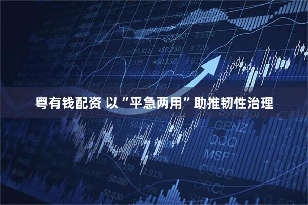粤有钱配资 以“平急两用”助推韧性治理